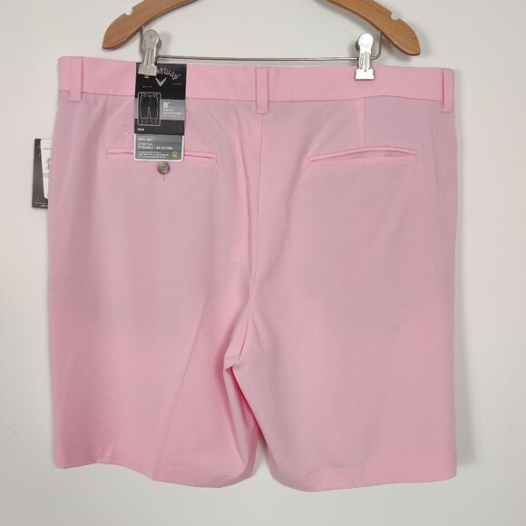 Callaway NEW Men's Golf Shorts Size 38 Candy Pink 681 Opti Dri UPF 50 Stretch - Picture 7 of 12